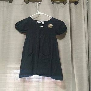 Girls black pocketed top